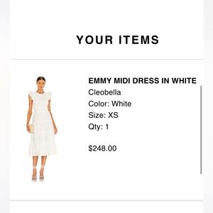 White bridal dress, worn once! Do not need anymore! Cropped a little shorter.